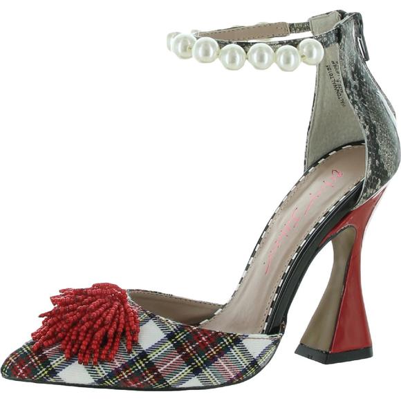 Betsey Johnson Shoes Betsey Johnson Womens Walton Red Mixed Media